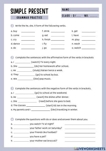 Present Simple Tense