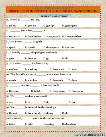 Present-past-future simple