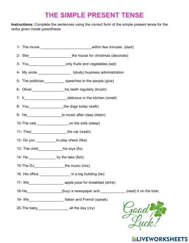 Simple Present Tense