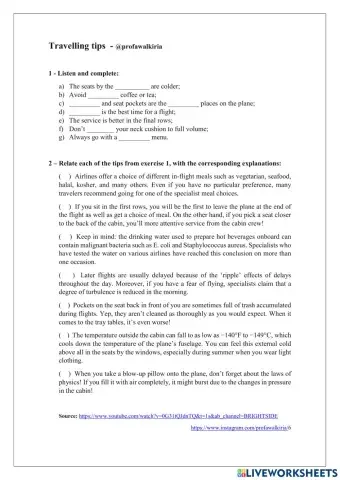 Travell tips - -profawalkiria