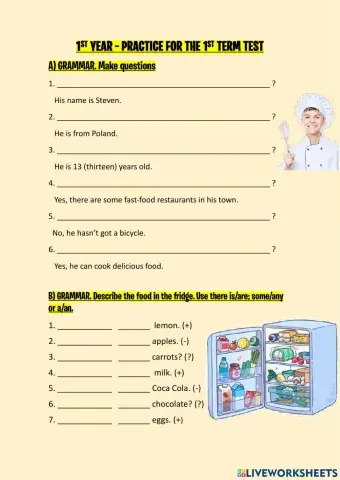 Practice for the test