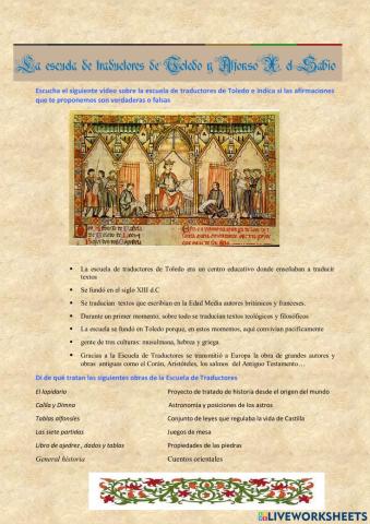 Prosa medieval:la escuela de traductores de Toledo y don Juan Manuel