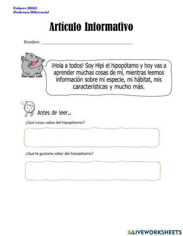 Artículo informativo