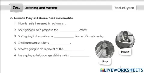 3º Listening End-of-year