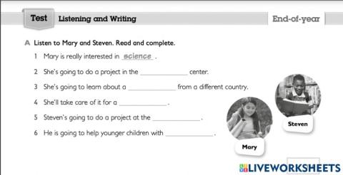 3º Listening End-of-year