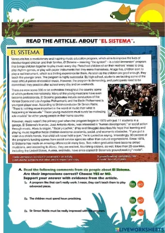 Reading and Listening