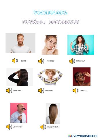Vocabulary: Physical appearance