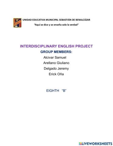 Interdisciplinary english project