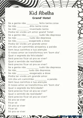 Kid Abelha - Pretérito Imperfeito do Subjuntivo