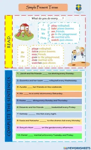 SIMPLE PRESENT TENSE