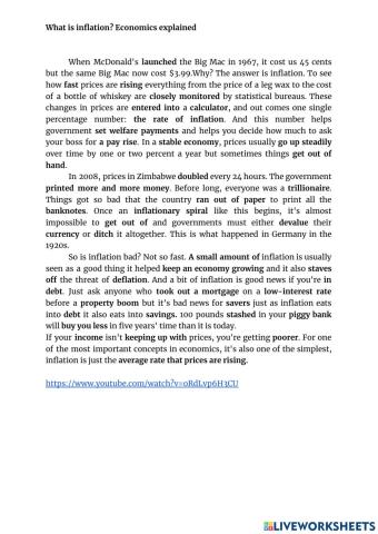 What is inflation- Economics explained