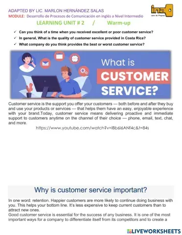 Customer service