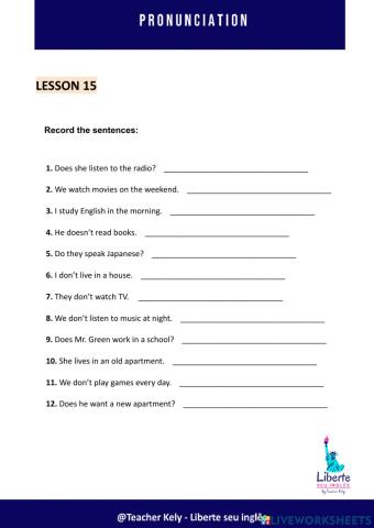 LESSON15-Pronunciation