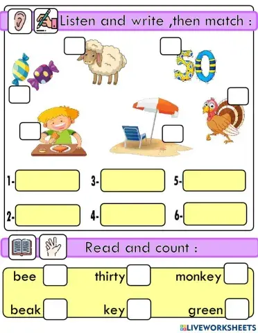 Listen and write (Re..Di 2 G2B)