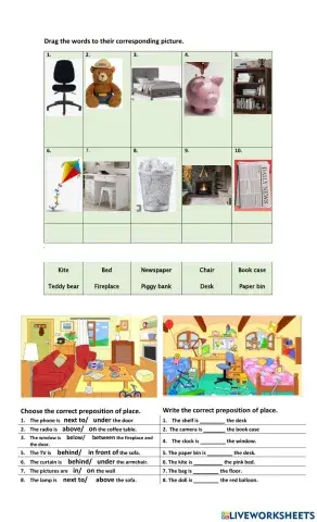 Prepositions of Place