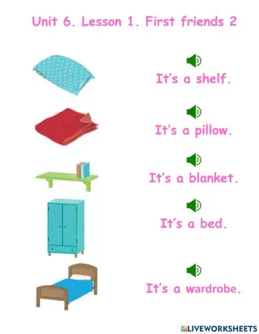 First friends 2. Unit 6. Lesson 1
