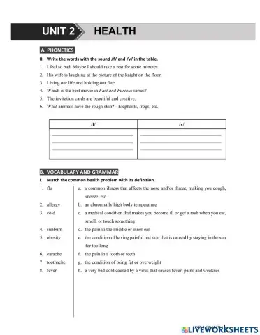 G7 U2 MLH Phonetics & Vocab