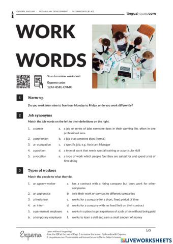 Work Words
