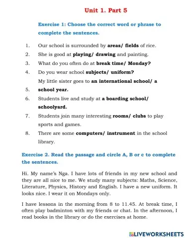 Global 6- Unit1 - Part 5