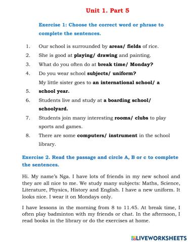 Global 6- Unit1 - Part 5