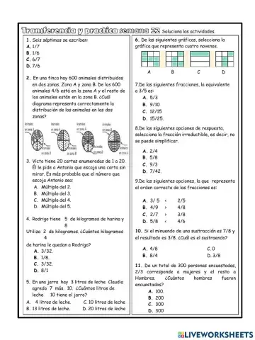 Fracciones Semana 22