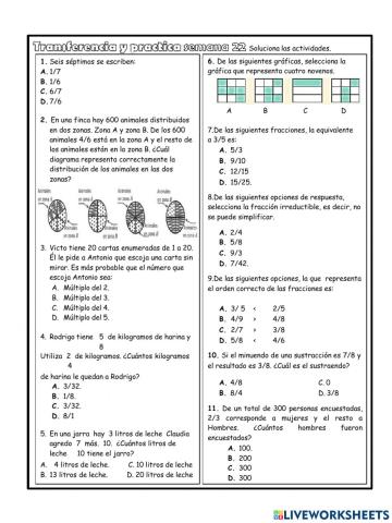 Fracciones Semana 22