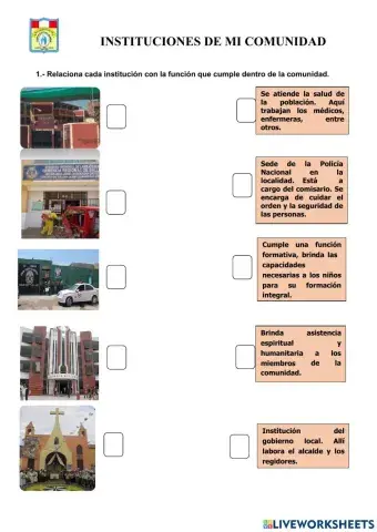 Instituciones de mi comunidad