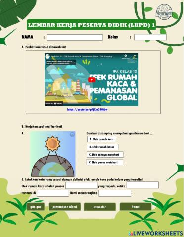 LKPD Efek Rumah Kaca