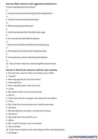 Bài tập hoàn thành câu QKĐ-HTHT (tailieuanh.com)