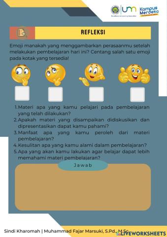 Refleksi pembelajaran 2