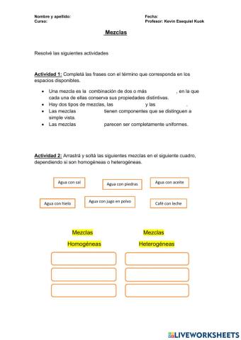 Mezclas