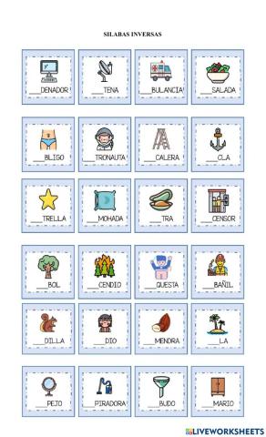 Silabas inversas