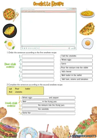 Omelette Recipe - watch the video