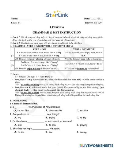 ONLINE-Viet-S4-W6-L6-GRAM& KET INSTRUCTION