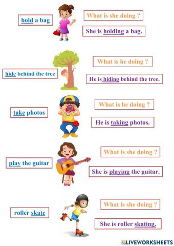 What is he doing - what is she doing