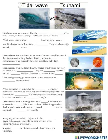 TIDAL WAVES and TSUNAMIS