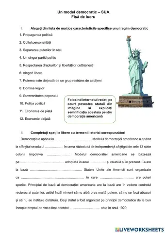 Un model democratic-SUA