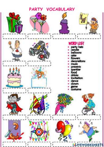 Party vocab