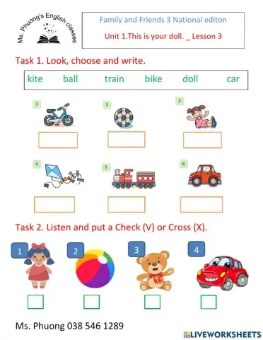 Ms. Phuong - FAF3NE- Unit 1- Lesson 3