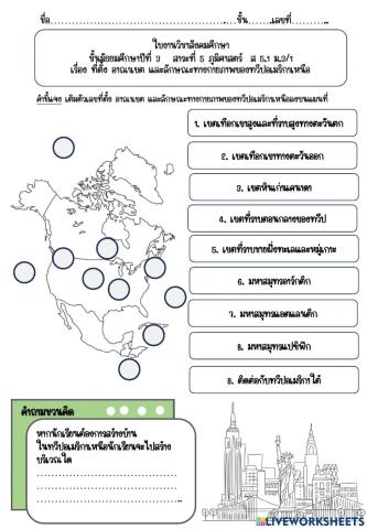 ลักษณะภูมิประเทศของทวีปอเมริกาเหนือ