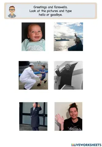 Greetings and farewells