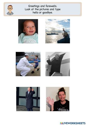 Greetings and farewells