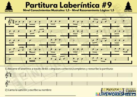 Partitura laberíntica