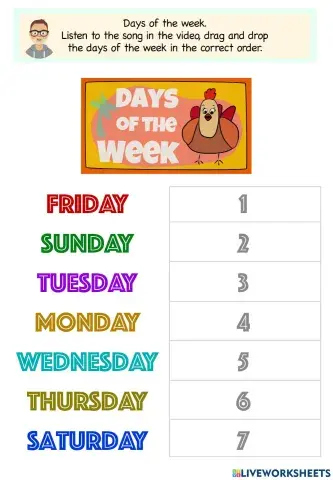 Days of the week