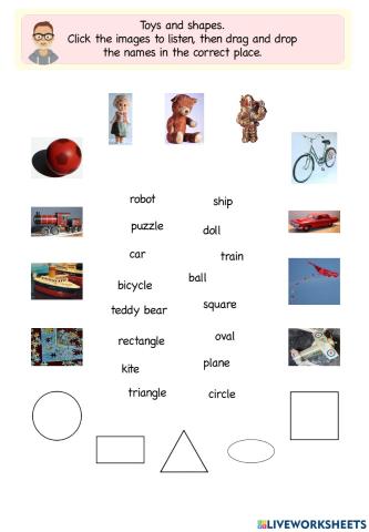 Toys and shapes