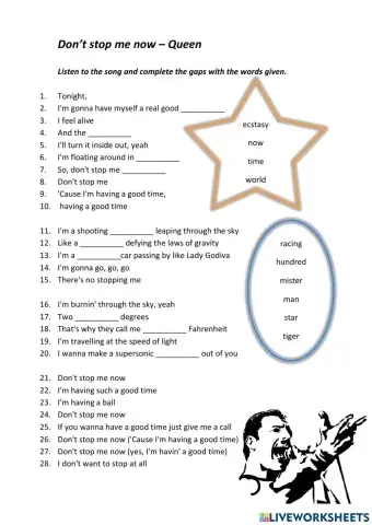 Song - Don't stop me now