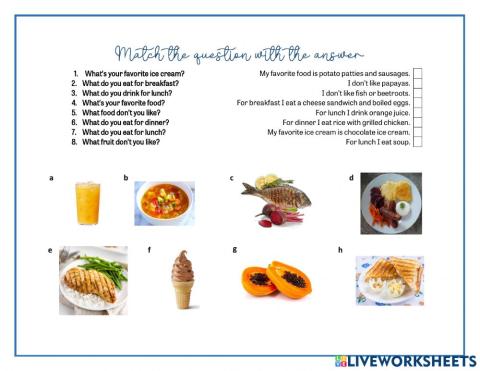 What food do you like?