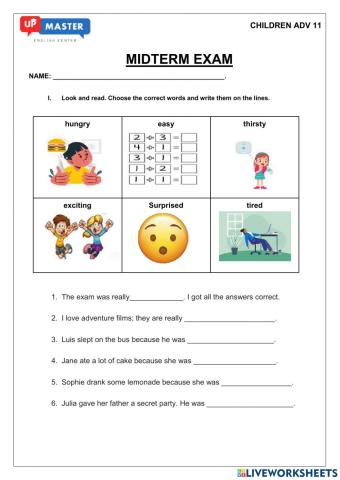 Midterm exam children adv 11