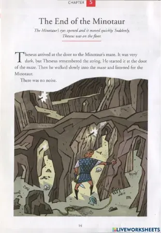 Reader: Theseus and The Minotaur chapters 5-6