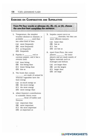 Toefl grammar practice 65